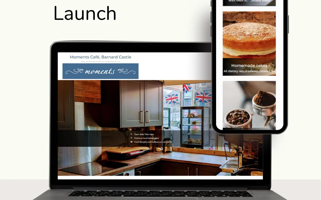 Moments Cafe Website With Cakes!